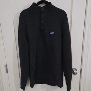 L.L.BeanQuilted 4-Button Snap  Sweatshirt! Excellent Used Condition! Size Medium
